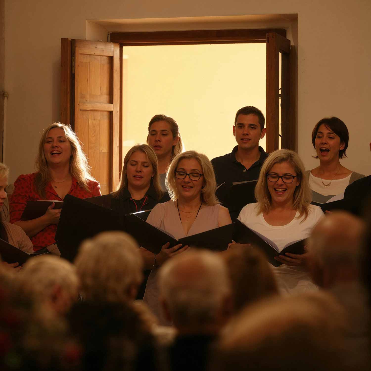 Choir in a mediterranean church